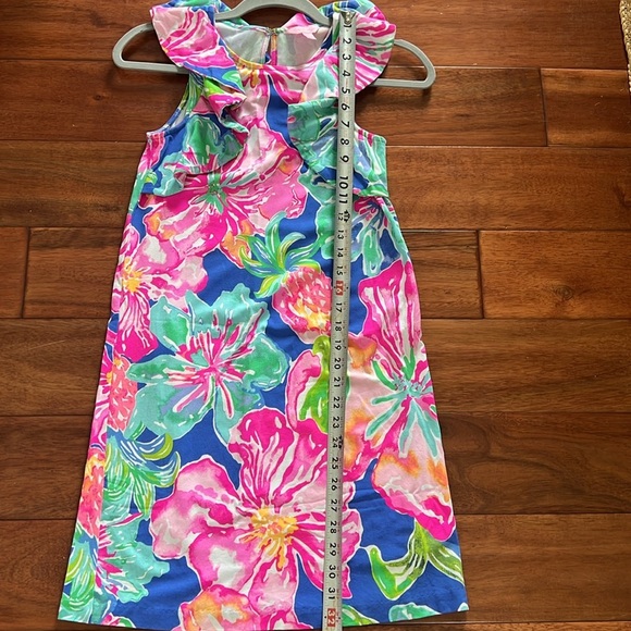 LILLY PULITZER Esmeralda Dress Jungle Utopia size XXS ($168) Ruffle - Picture 9 of 9